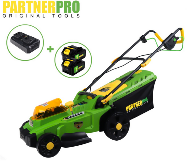 Masina de tuns gazon pe acumulator PARTNERPRO PP8A110-J , 2x20V 4Ah
